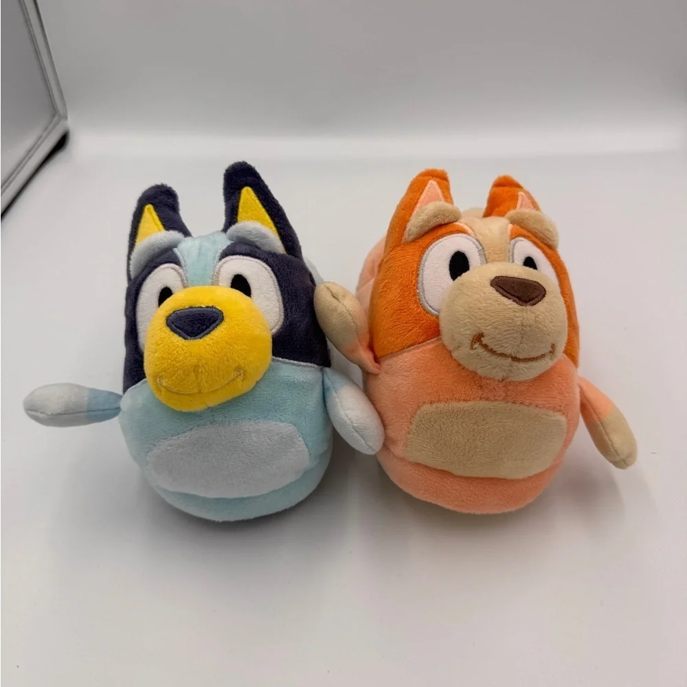 NWOT Bluey Toddler Girl Boy Size 9 10 Plush Character Slippers Blue Orange Shoes